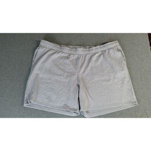 New BP Mens 4XL Knit Cotton Gray Fleece Lined Drawstring Adjustable Sweat Shorts